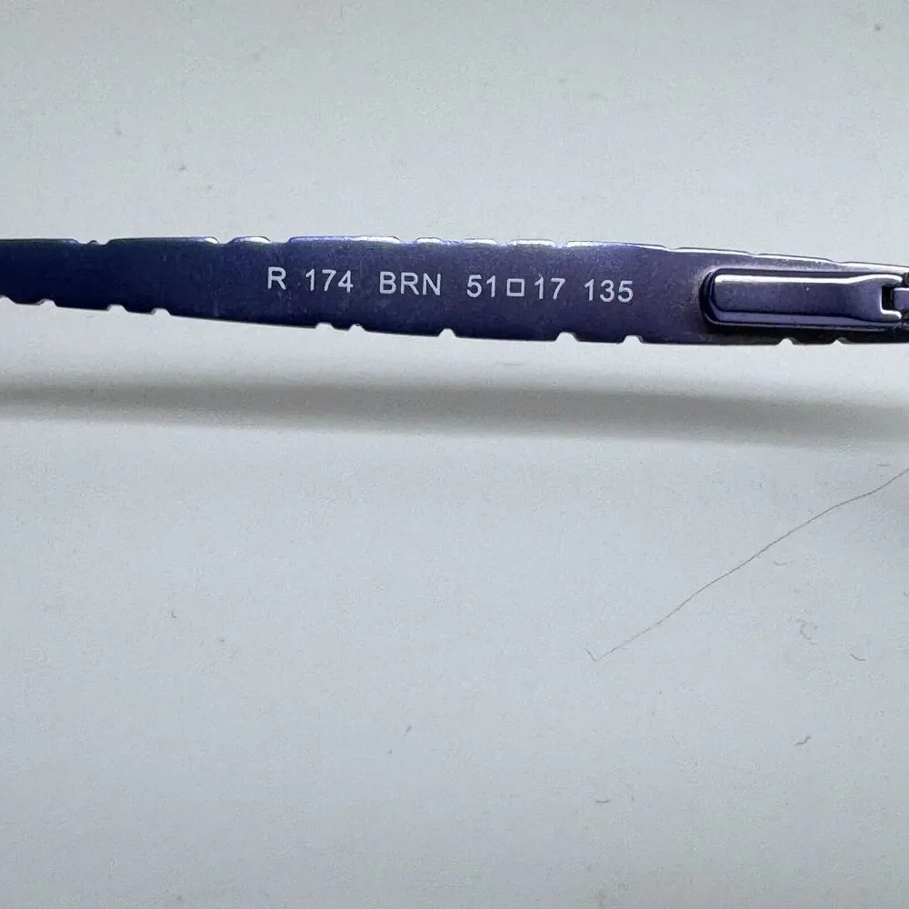 Rampage R174 BRN 51-17-135 Brown/Blue Metal Half Rim Eyeglasses‎ Frame H15278